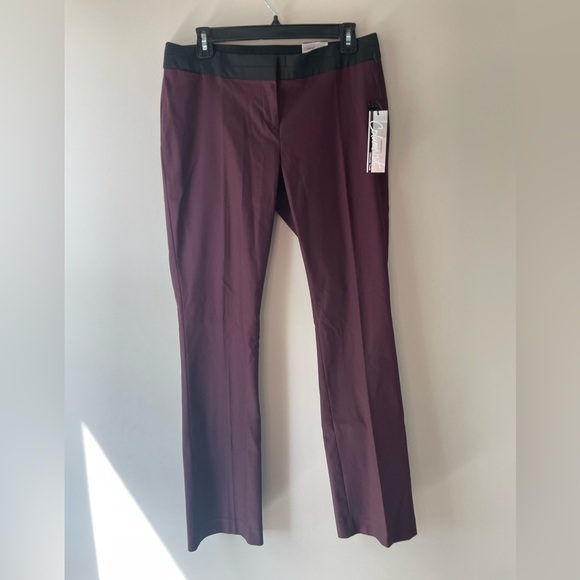 Express Pants - NWT Express The Columnist Barely Boot Leg Low Rise Fitted Pants Burgundy Size 6